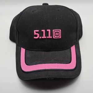 5.11 Tactical Black Cap with Pink Highlights